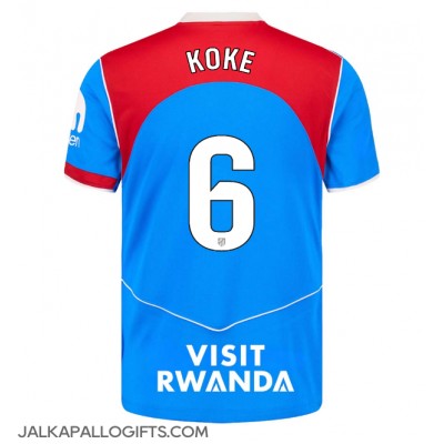 Atletico Madrid Koke #6 Kolmaspaita 2025-26 Lyhythihainen Atletico Madrid Koke #6 Kolmaspaita 2025-26 Lyhythihainen